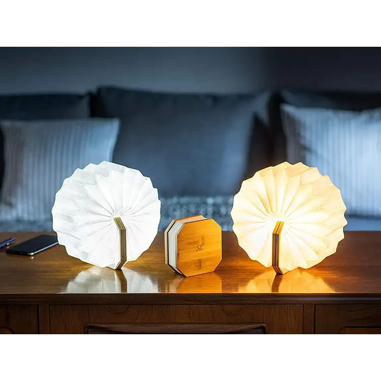 Gingko G006BO Smart Accordian Lamp Natural Bamboo Wood -
