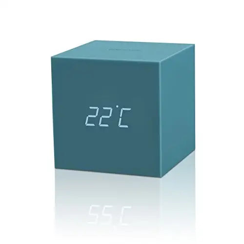 Gingko Gravity Cube Click Clock Teal 18TL - Misc