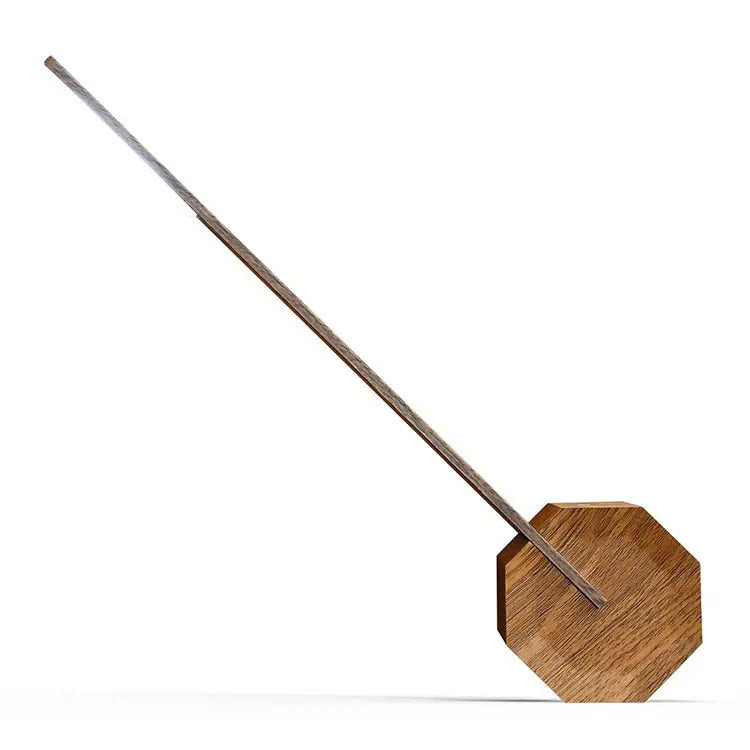 Gingko Octagon One Rechargeable Desk Lamp (Walnut) GK11W8 -