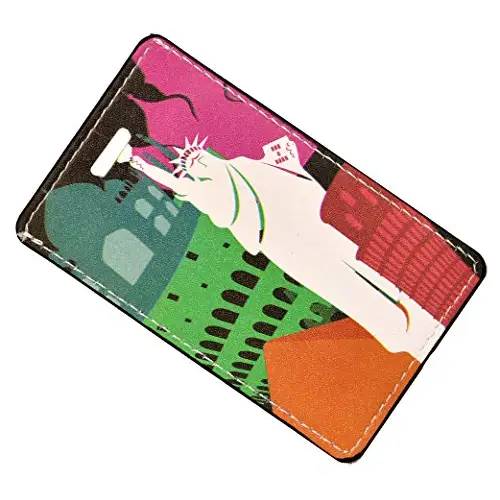 Go Green Power TR1280 Design Leather Luggage Tag-Statue