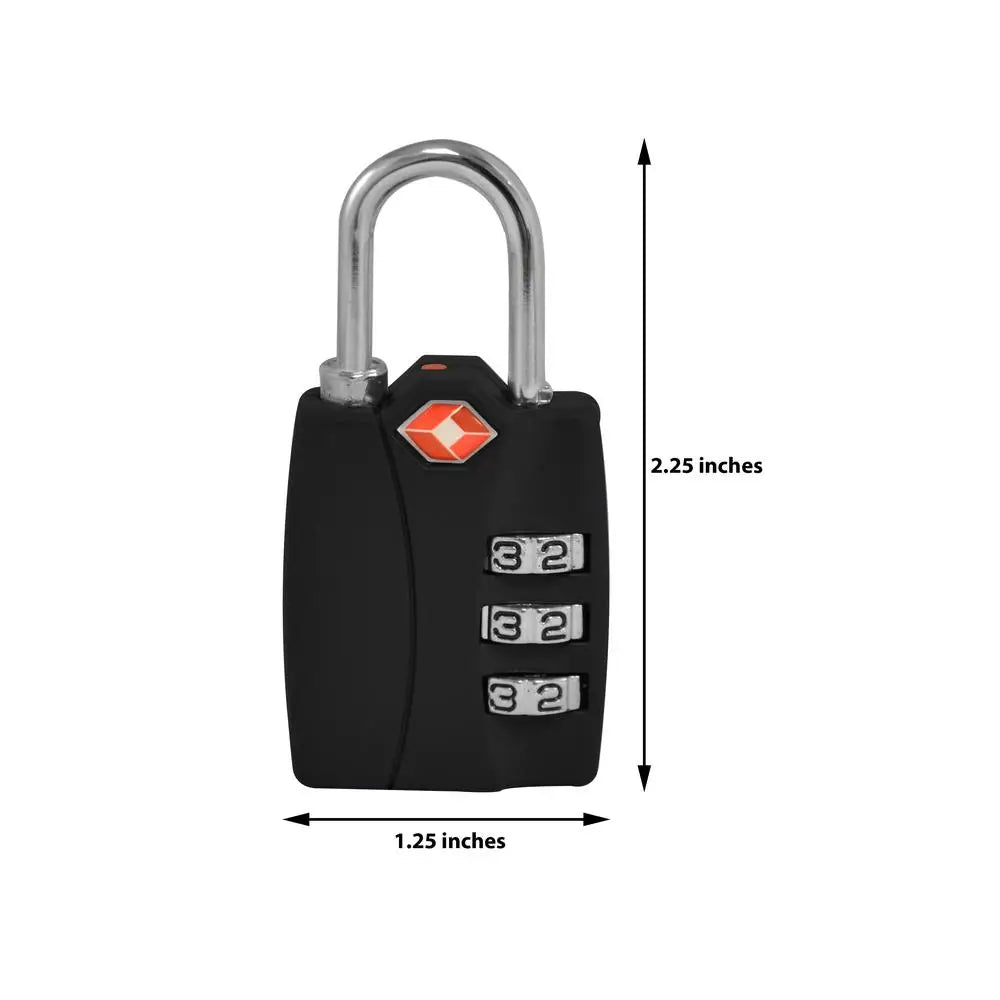 Gogreen 3 Digit Combo Lock (Black) TR1120BK - Misc
