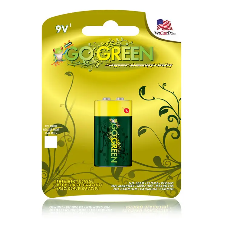 GoGreen 9V Super Heavy Duty Battery - Single Pack 21005 -