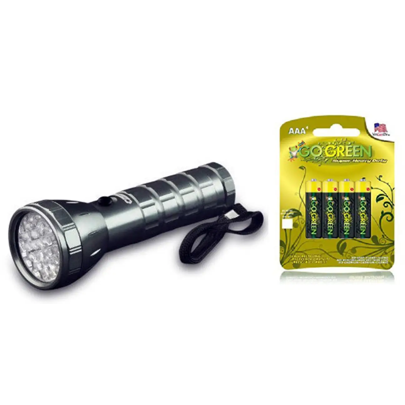 GoGreen Power 28 LED Prof.Flashlight w/ refill of Super