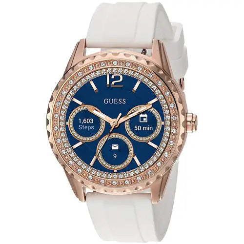 Guess Women’s Smartwatch Stainless Steel White Silicone