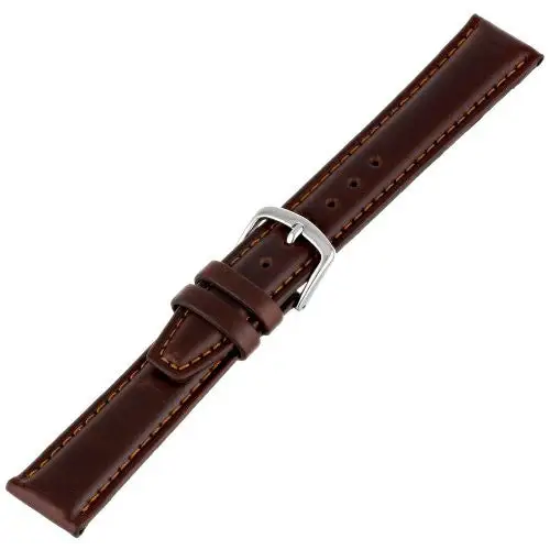 Hadley-Roma Men’s MSM881RB-180 18-mm Brown Oil-Tan Leather