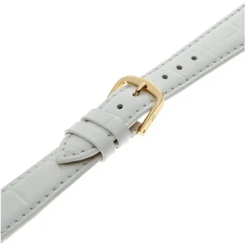 Hadley Roma Women’s 16mm White Alligator Grain Leather Watch