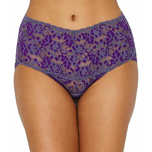 Hanky Panky Cross Dyed Retro V-Kini S Grey/Purple Velvet -