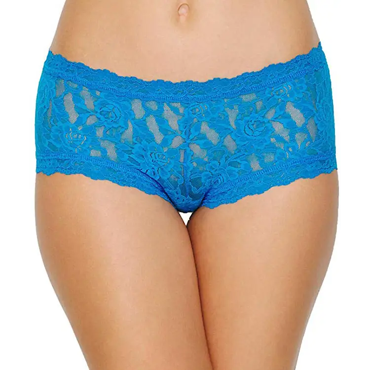 Hanky Panky Signature Lace Boyshort Small Cerulean Blue -