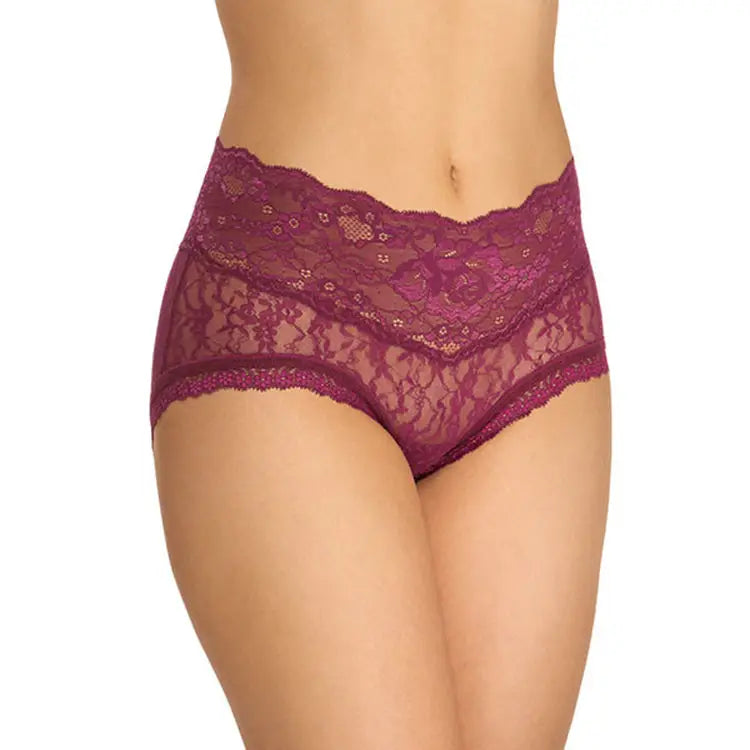 Hanky Panky Women’s American Beauty Rose Panty Plum Rose