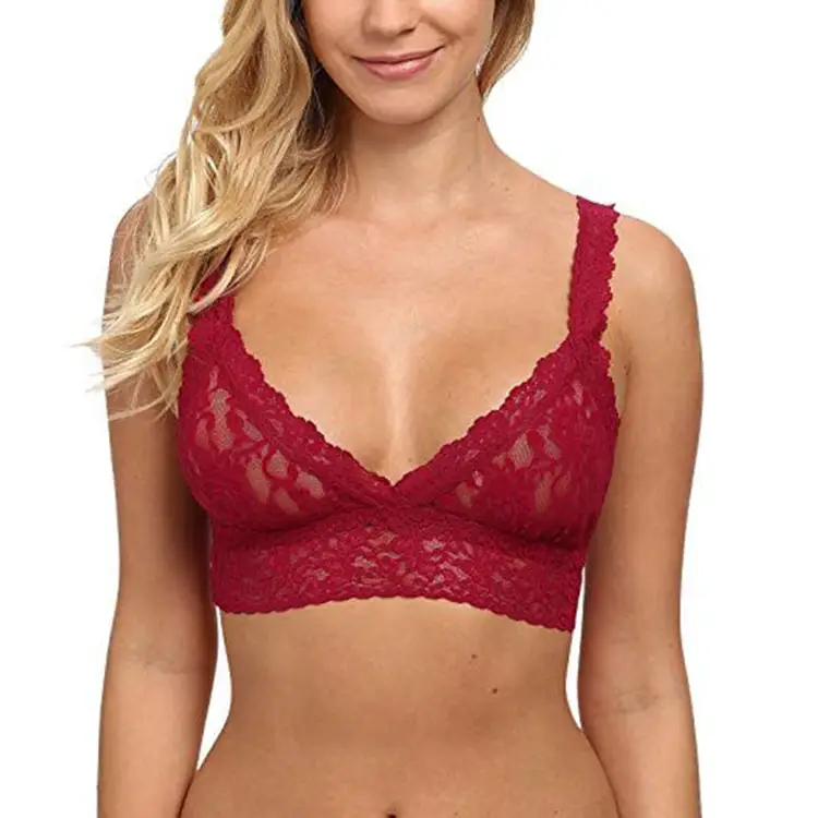 Hanky Panky Women's Signature Lace Crossover Bralette 113 Cranberry Br –  shopemco