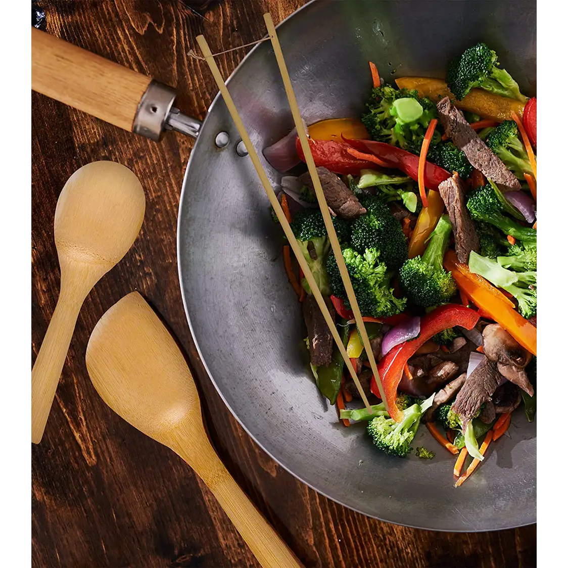 Helen’s Asian Kitchen 3-Piece Bamboo Tools (Paddle Spatula