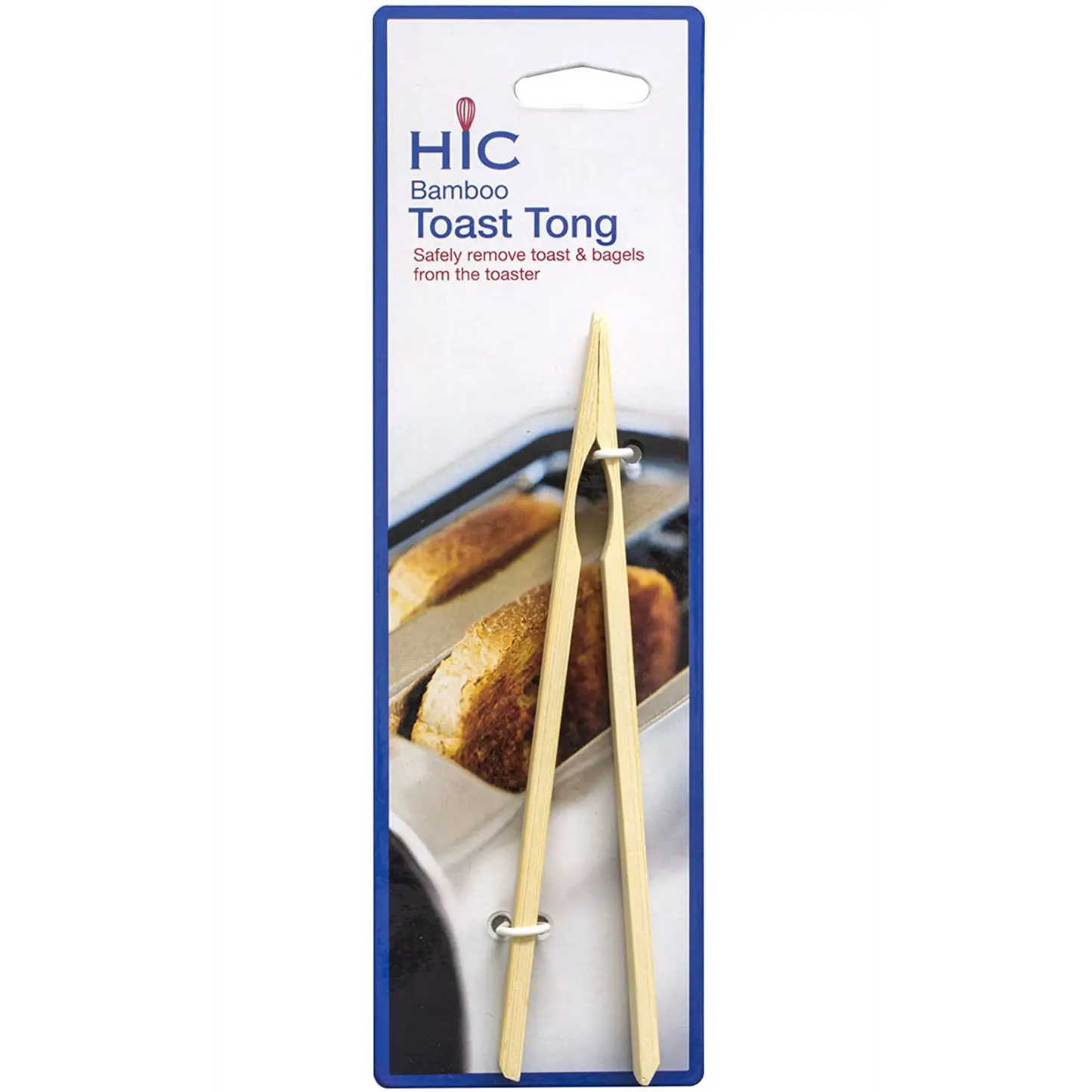 HIC Kitchen 6.5in Bamboo Toast Tongs 43211 - Misc