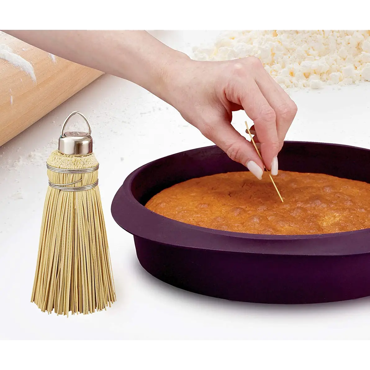 HIC Kitchen Amish Natural Corn Husk Cake Tester AC1 - Misc