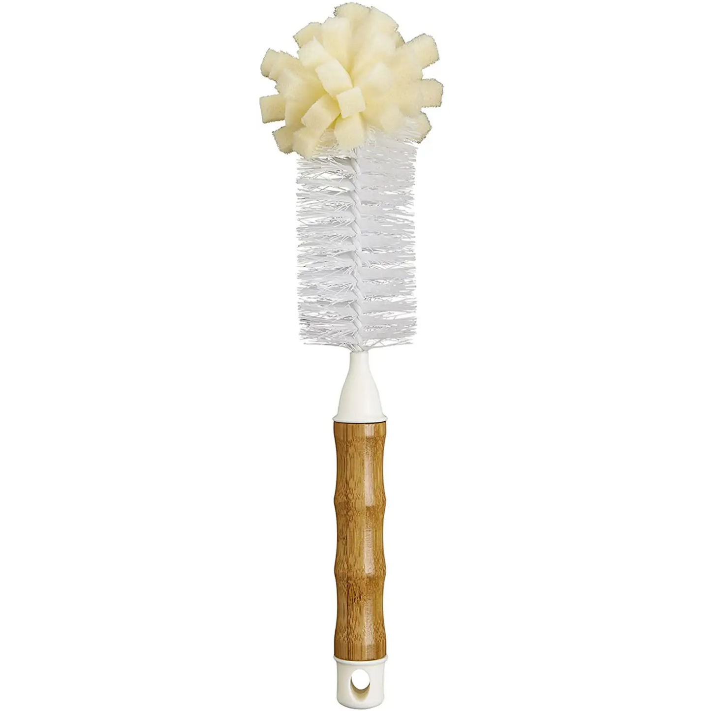 HIC Kitchen Bamboo Bottle Brush Bamboo with Non-Scratch