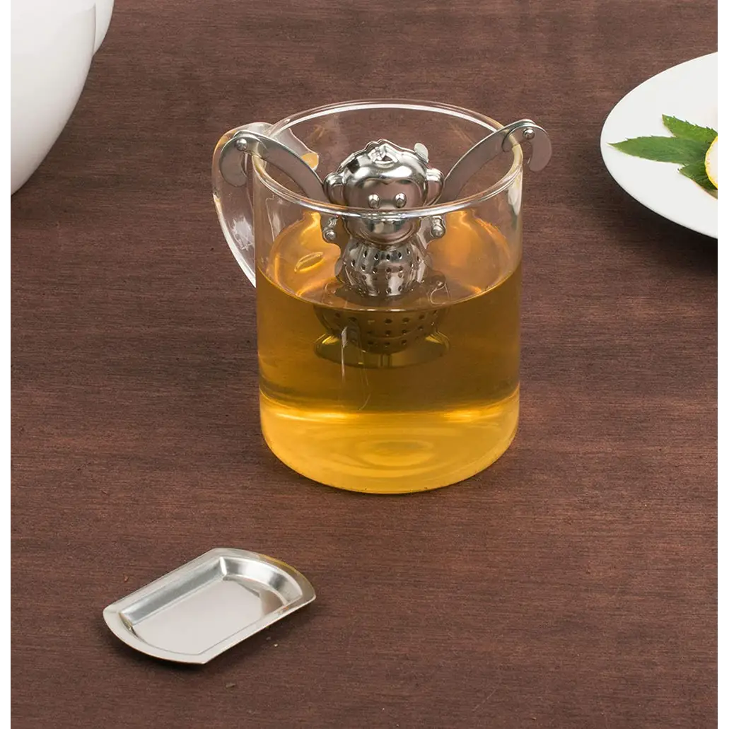HIC Kitchen Hangin’ Dunkin Monkey Stainless Steel Tea