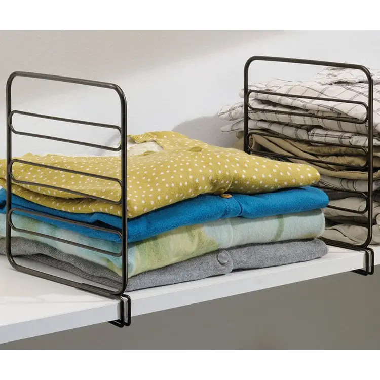 iDesign Classico Shelf Divider/Closet Organizer (Set of 2