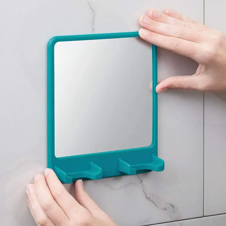 iDesign Power Cling Wall Mount Rectangular Silicone Mirror
