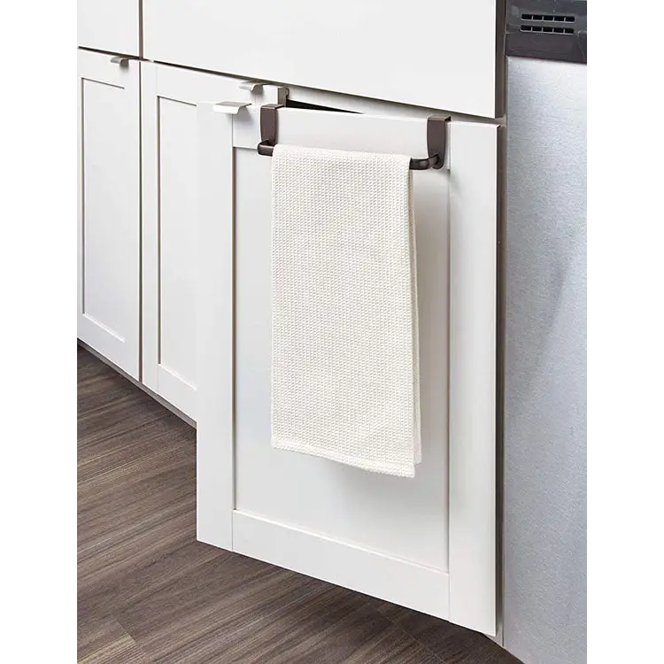 InterDesign Axis Over-the-Cabinet Metallic Dish Towel Holder