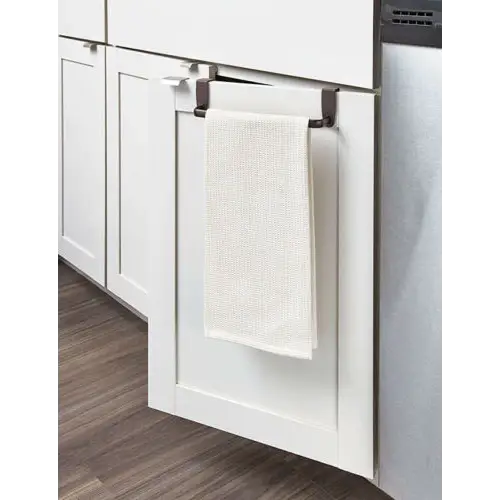 InterDesign Axis Over-the-Cabinet Metallic Dish Towel Holder