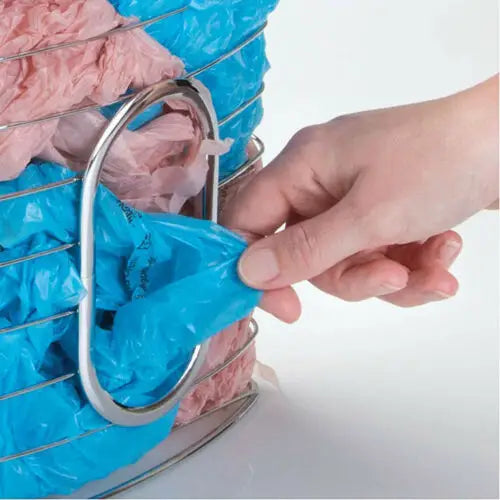 InterDesign Axis Over-the-Cabinet Metallic Plastic Bag