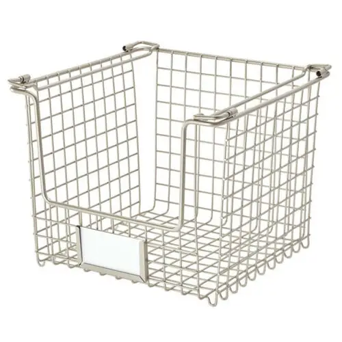 InterDesign Classico Stackable Basket 10 x 10 x 7.75 Medium