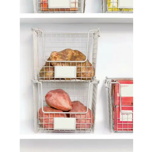 InterDesign Classico Stackable Basket 10 x 10 x 7.75 Medium