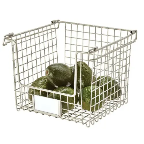 InterDesign Classico Stackable Basket 10 x 10 x 7.75 Medium