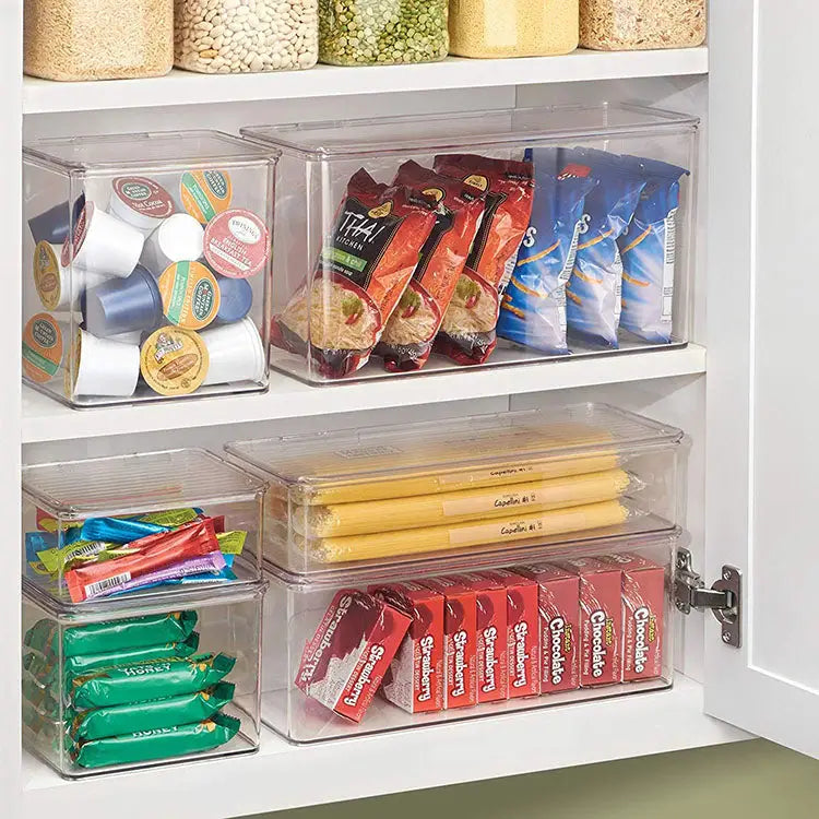 InterDesign Durable Plastic Storage Bin with Hinged Lid 3