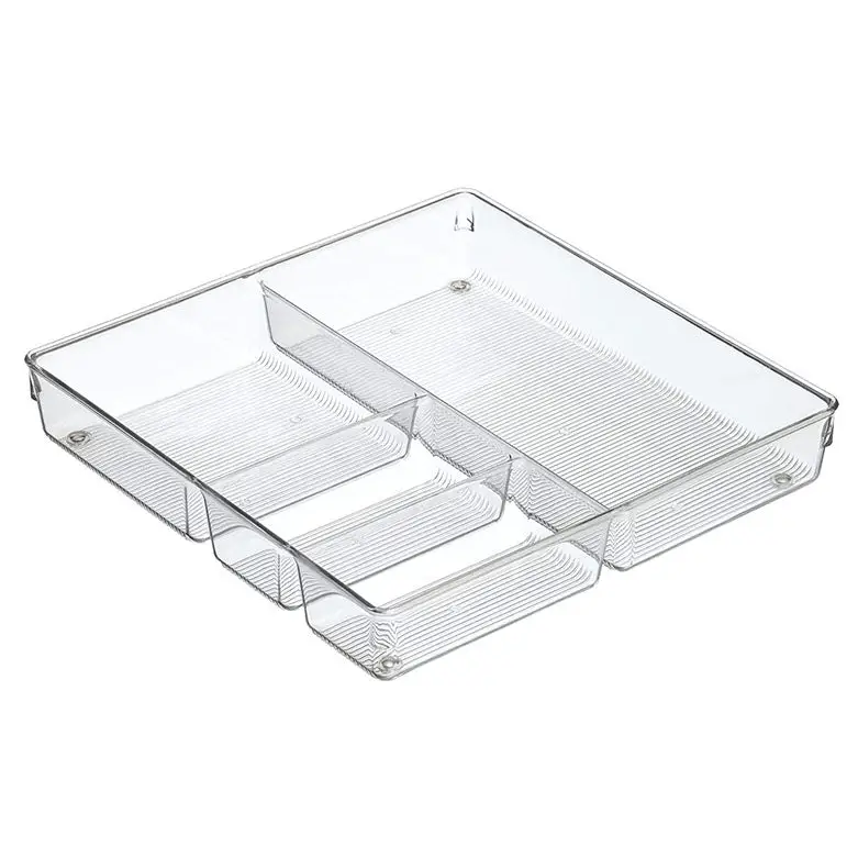 InterDesign Linus Durable Plastic Kitchen Drawer Organizer