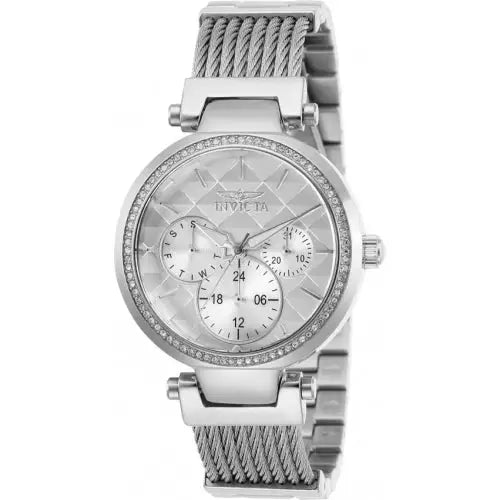 Invicta Lady Angel 28915 Quartz Chronograph Silver White