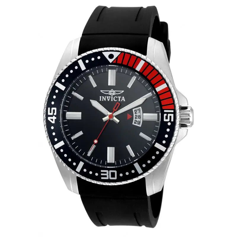 Invicta Men Pro Diver Quartz 100m Stainless Steel Black