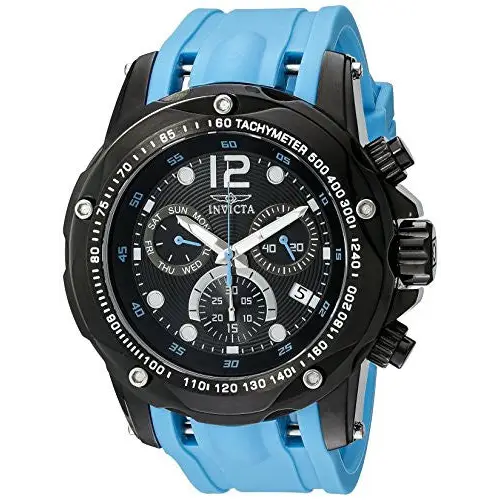 Invicta Men Speedway Chrono Black Stainless Steel Blue