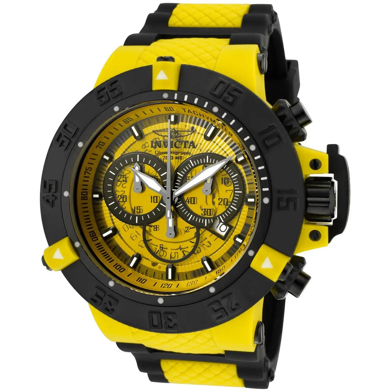 Invicta Men’s 0934 Subaqua Quartz Chronograph Yellow Dial