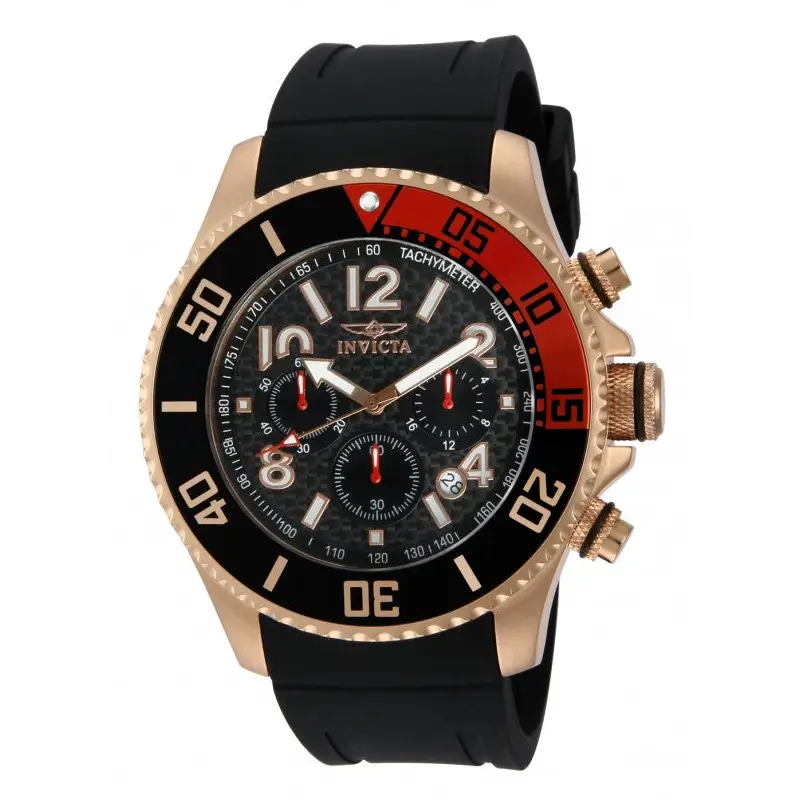 Invicta Men’s 13731 Pro Diver Quartz Chronograph Black Dial