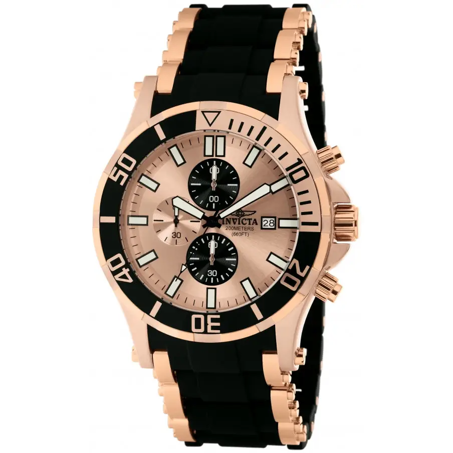 Invicta Men’s 1479 Sea Spider Quartz Chronograph Rose Gold