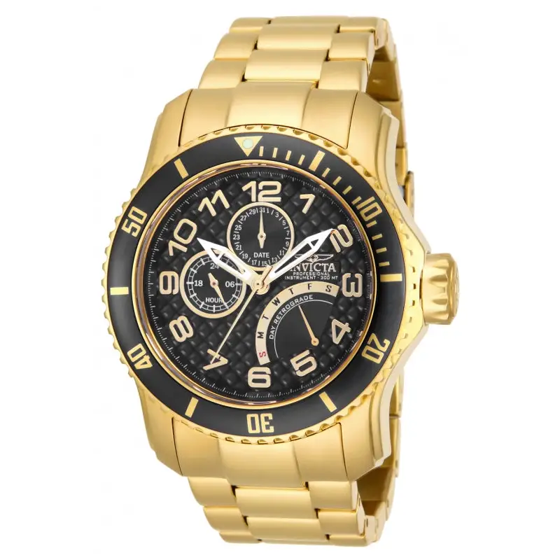 Invicta Men’s 15341 Pro Diver Quartz Chronograph Black Dial
