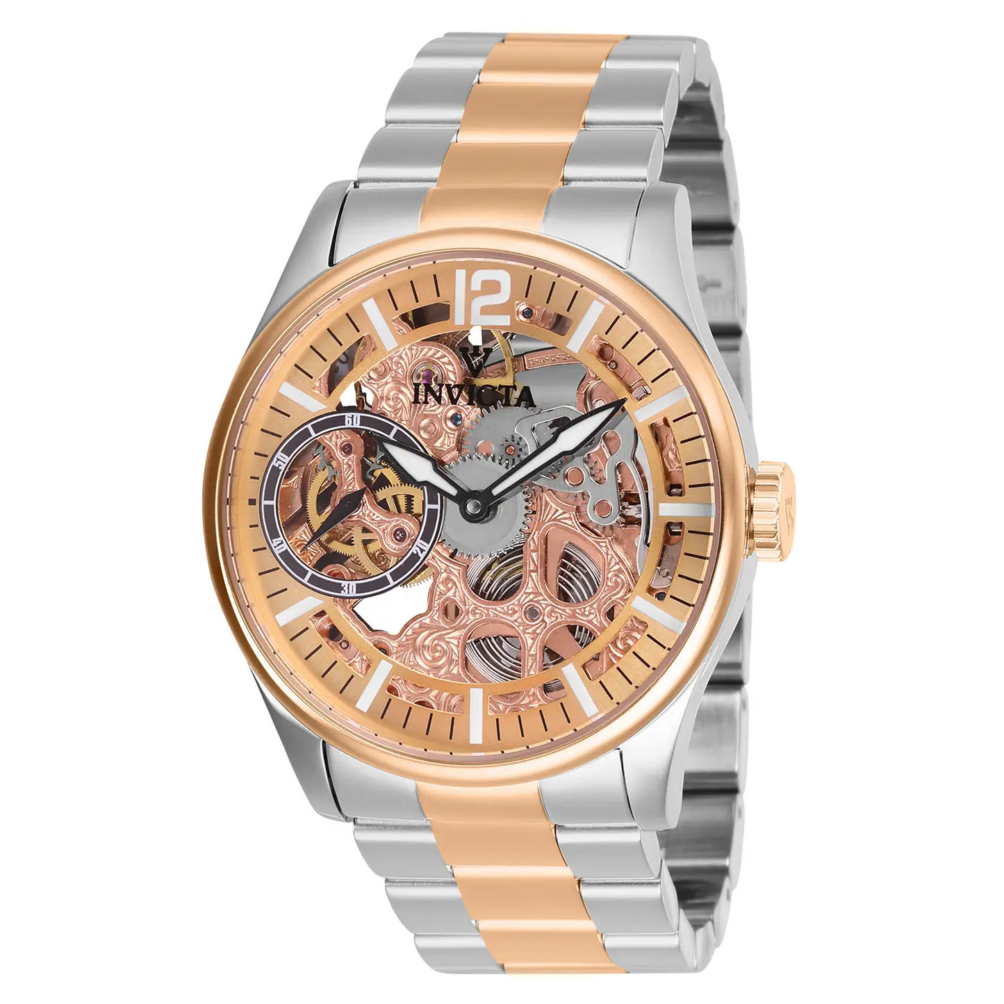 Invicta Men’s 27569 Vintage Mechanical 3 Hand Rose Gold Dial
