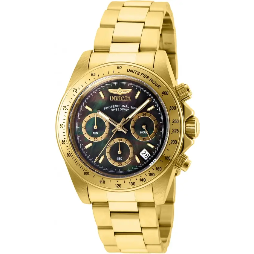 Invicta Men’s 28670 Speedway Quartz Chronograph Black Dial