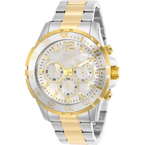 Invicta Men’s 29462 Pro Diver Quartz Chronograph White Dial