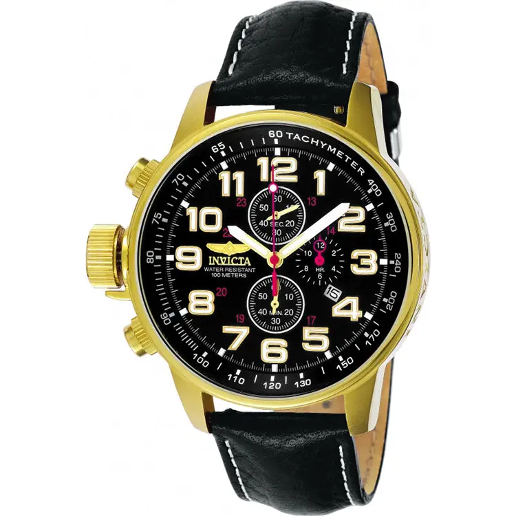 Invicta Men’s 3330 I-Force Quartz Chronograph Black Dial
