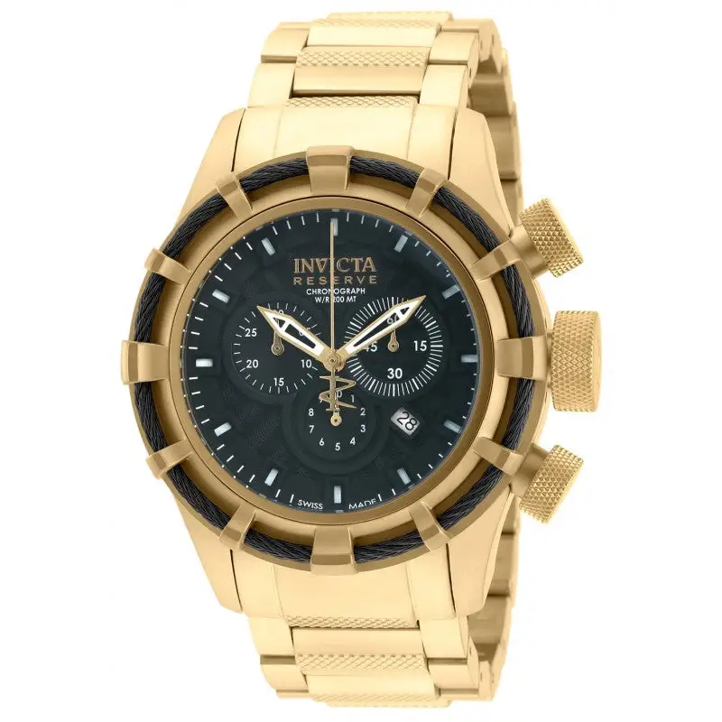 Invicta Men’s Bolt Chronograph 200m Gold Plated Stainless