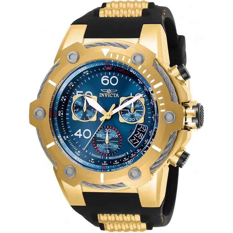 Invicta Men’s Bolt Quartz 100m Gold Tone Stainless