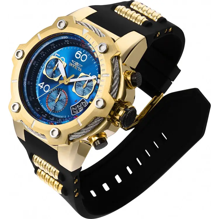 Invicta Men’s Bolt Quartz 100m Gold Tone Stainless