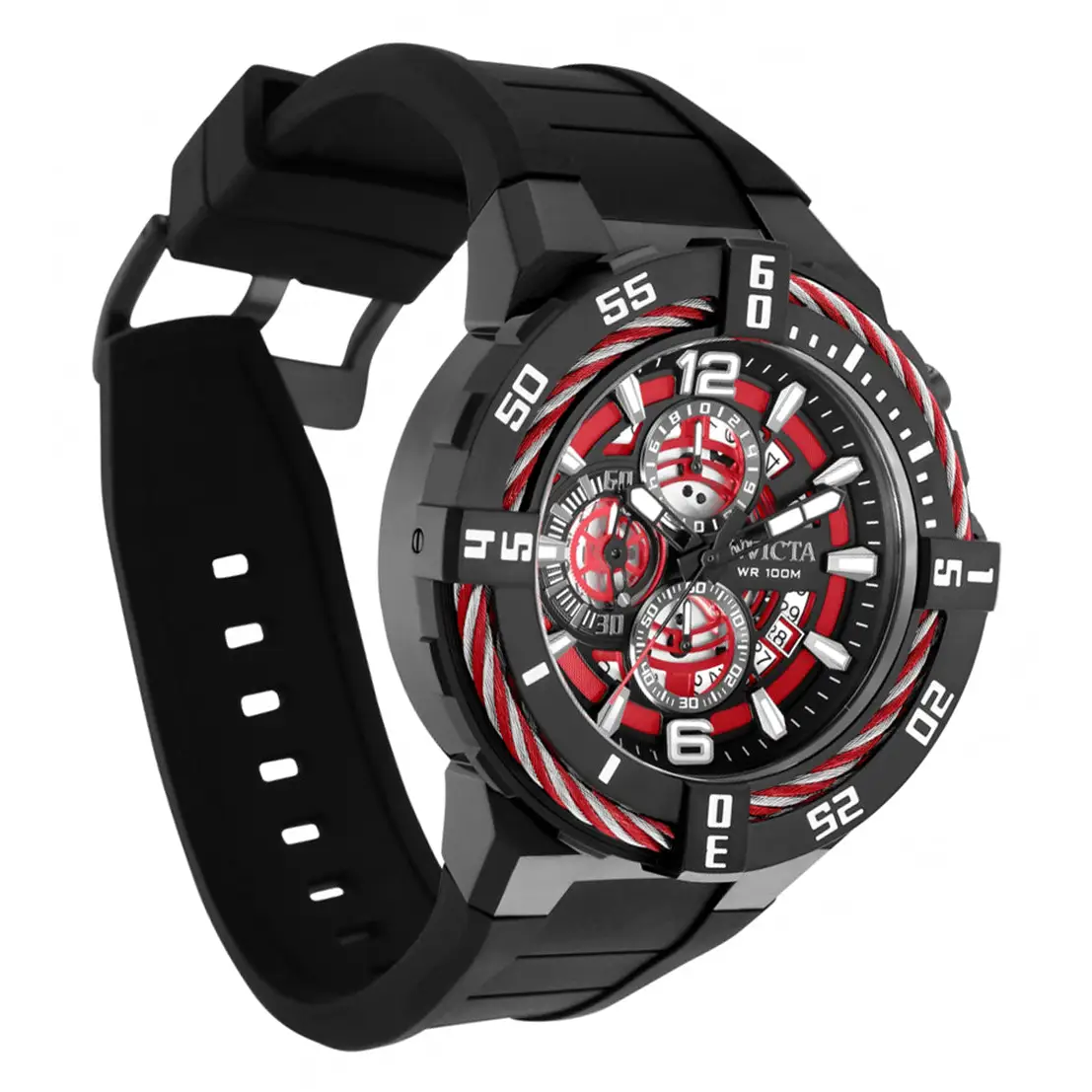 Invicta Men’s Bolt Quartz Chrono 100m Black Stainless