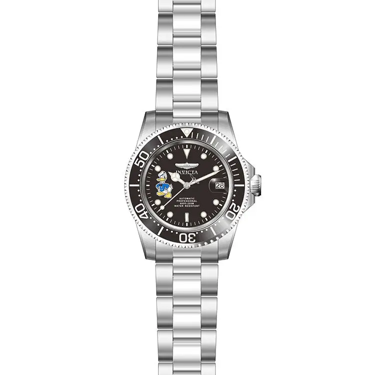 Invicta Men’s Disney Automatic 3 Hand Black Dial Watch 24396