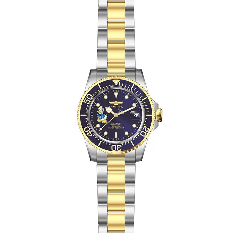 Invicta Men’s Disney Automatic 3 Hand Blue Dial Stainless