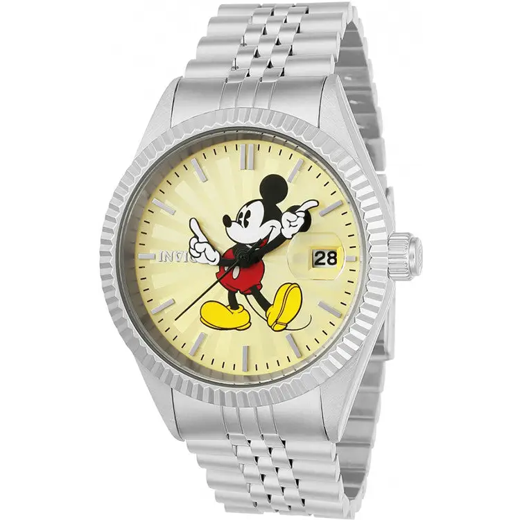 Invicta Men’s Disney Mickey Mouse Stainless Steel Champagne