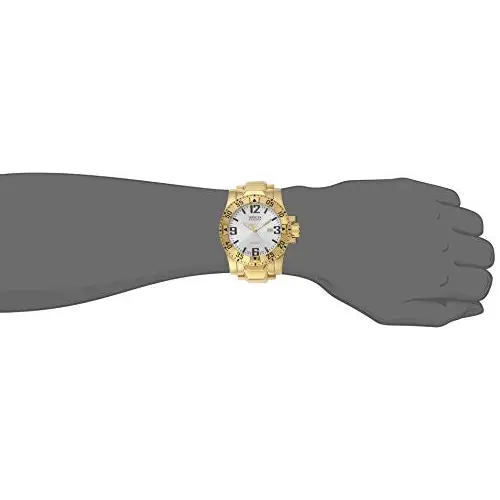 Invicta Men’s Excursion 200m Silver Dial Gold Plated