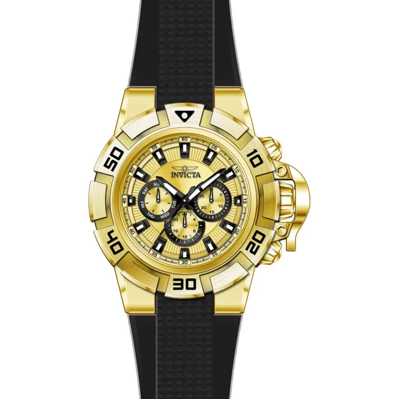 Invicta Men’s I-Force Quartz Multifunction Gold Dial Watch