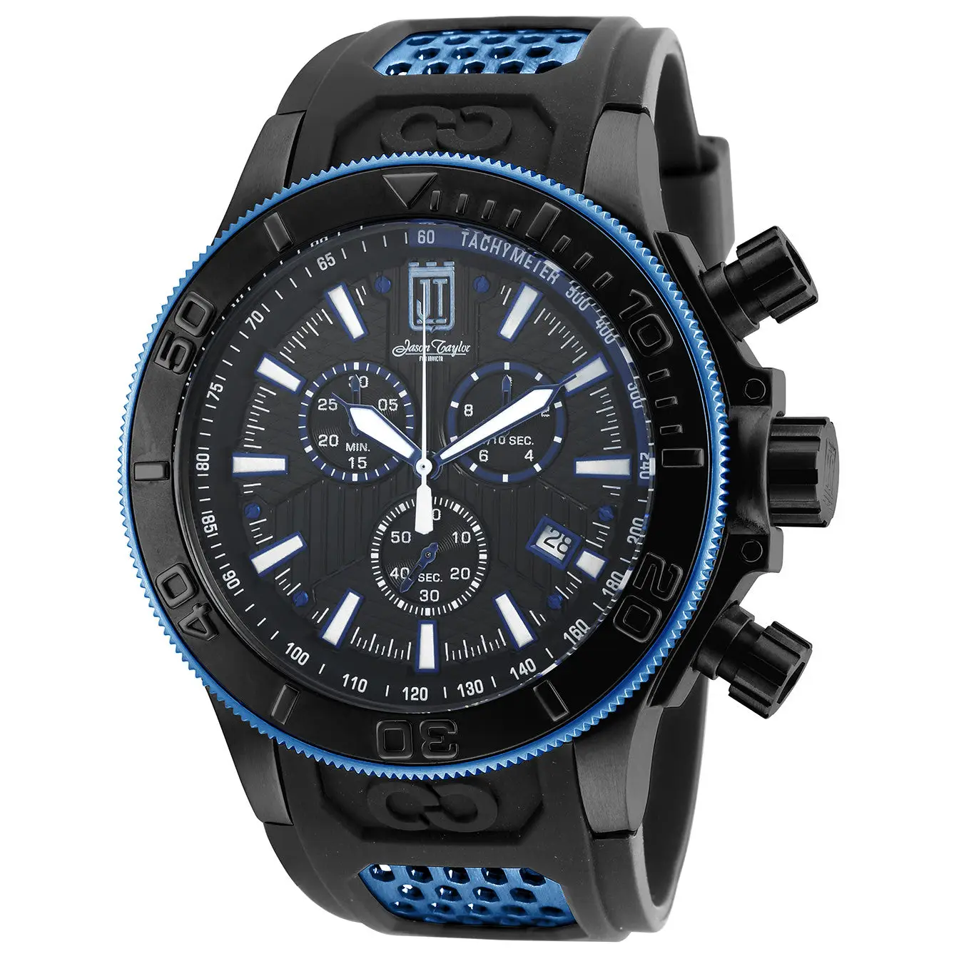 Invicta Men’s Jason Taylor Chronograph Black Polyurethane